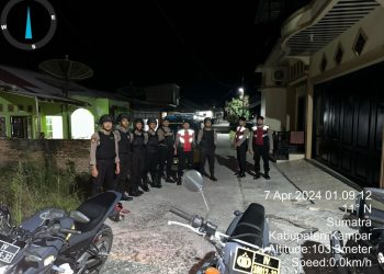 Menjelang Idul Fitri 1445 H, Sat Samapta Berikan Rasa Aman dan Nyaman pada Masyarakat Kanpar