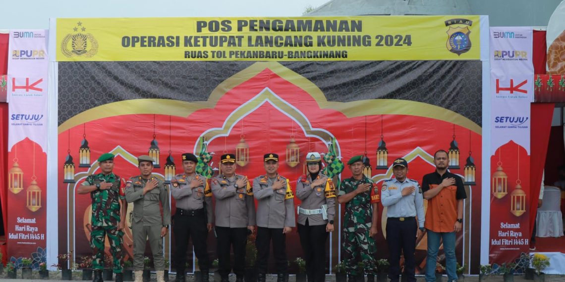 Kapolres Kampar Pastikan Kesiapan Personil Pos Pengamanan Mudik Lebaran