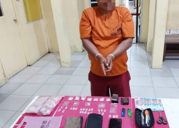 Polsek Tapung Hilir Tangkap Pelaku Narkoba di Desa Kota Garo
