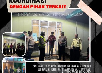 Berikan Rasa Aman Kepada Masyarakat, Polres Kampar Patroli Untuk Antisipasi Pemadaman Listrik dari PLN