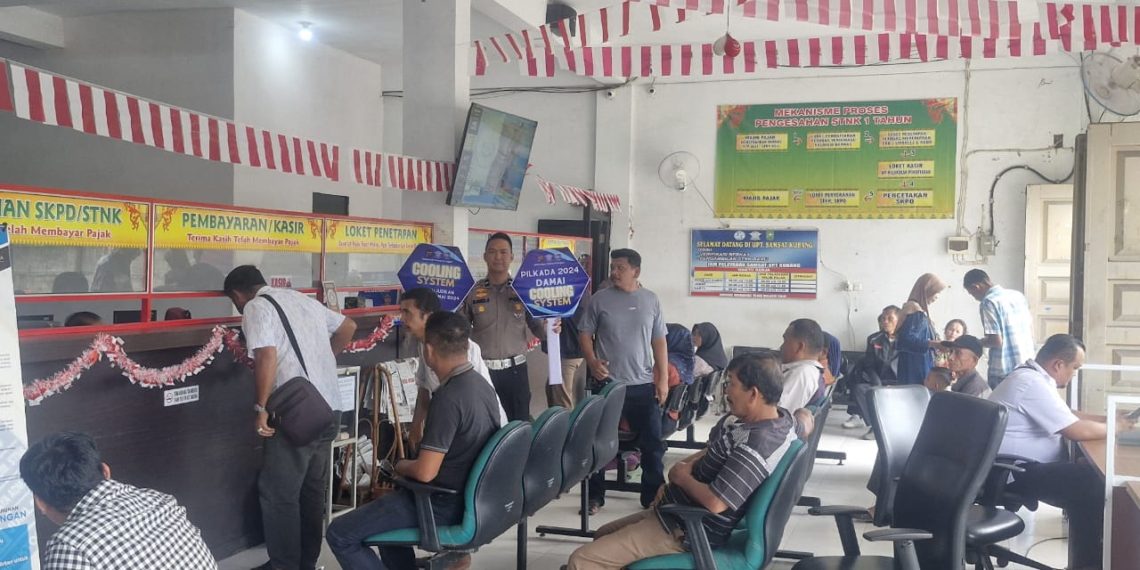 Cooling System, Satlantas Polres Kampar Ajak Para Wajib Pajak Jaga Kamtibmas