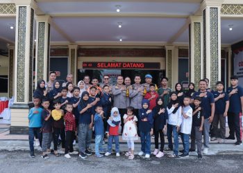 26 Atlet Inkanas Kampar Support dan Dilepas Kapolres Kampar, Siap Berlaga di Karate Kid Riau Open 2024.