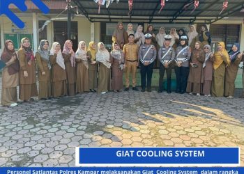 Cooling System di Sekolah, Satlantas Ajak Guru Berperan Aktif Wujudkan Pilkada Damai