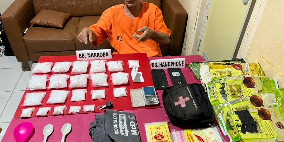 Mantap!! Satresnarkoba Polres Kampar Berhasil Tangkap Bandar Narkoba 1,2 Kilo lebih