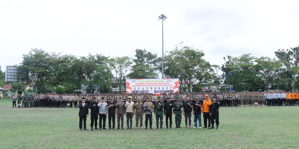 Polres Kampar Pimpin Upacara Pemberangkatan Personil PAM TPS, Siap Amankan Pilkada Kampar 2024