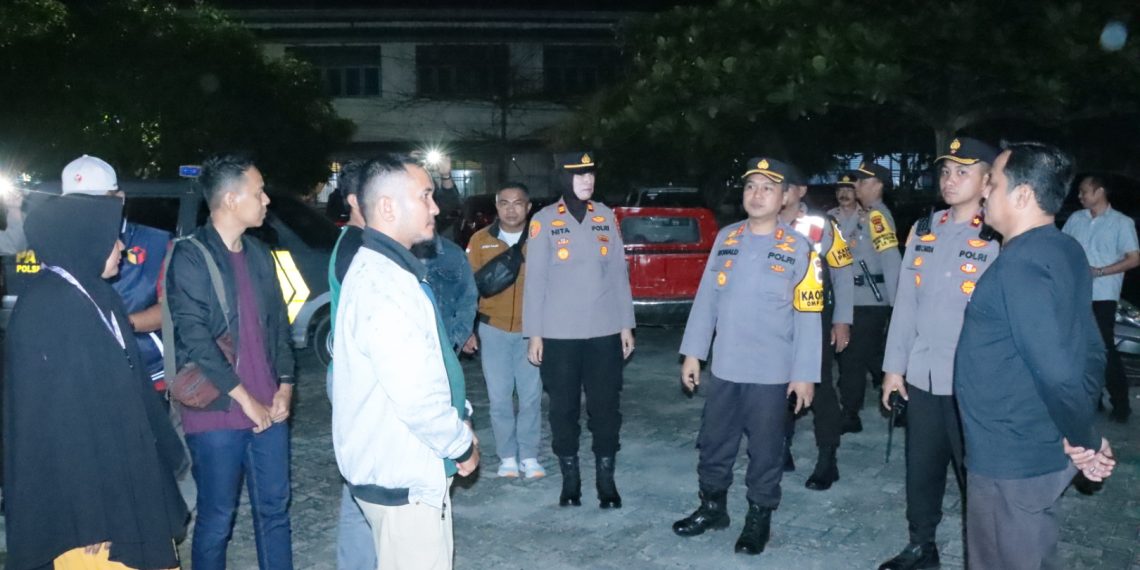 Masa Tenang Pilkada Kampar: Kapolres Pimpin Patroli, Himbau Masyarakat Jaga Ketertiban
