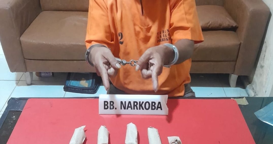 “Tim Ojoloyo Satresnarkoba Polres Kampar Ciduk Pengedar Ganja di Pekanbaru, Amankan 25,40 Gram Barang Bukti”