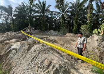 Polres Kampar Berhasil Bongkar Praktik Penambangan Ilegal di Desa Padang Luas, Amankan 1 Unit Excavator!