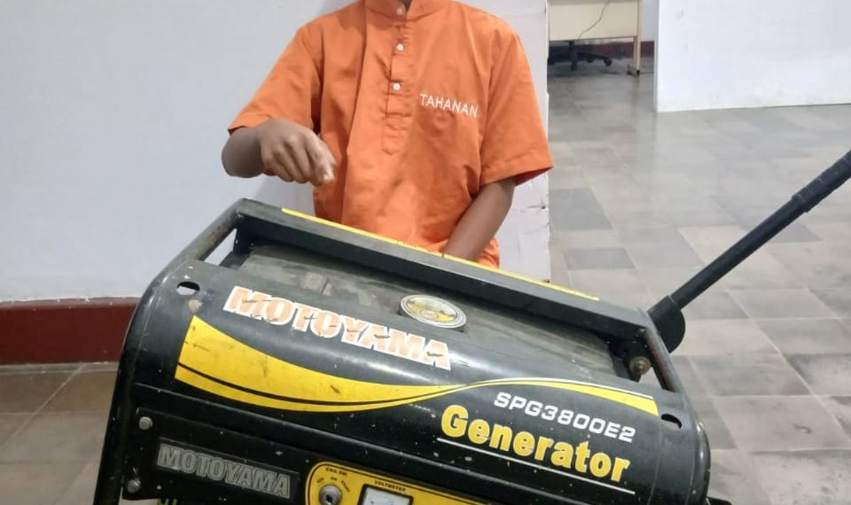 Polsek Kampar Ringkus Pelaku Pencurian Mesin Genset Masjid di Desa Teratak, Motifnya Masih Diselidiki!