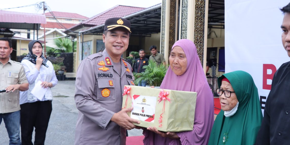 Polres Kampar Salurkan Bantuan Sembako Jelang Ramadan, Wujudkan Kepedulian dan Sinergi!