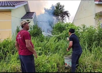 Aksi Heroik Kasatreskrim Polres Kampar: Tangkap Pelaku Karhutla dan Padamkan Api di Dekat Perumahan! 