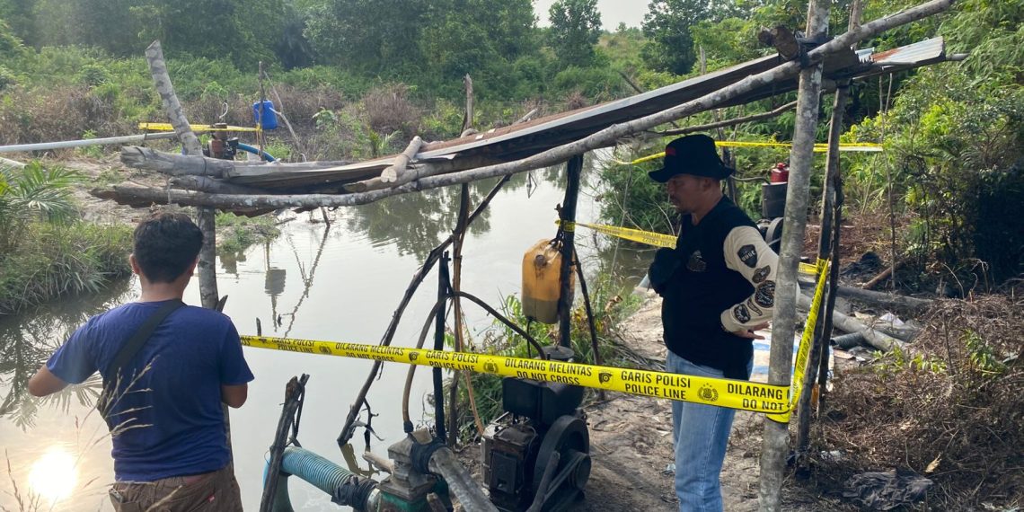 Polsek Tapung Tindak Lanjuti Informasi Berita, Penambangan Bebatuan Ilegal di Desa Karya Indah