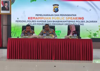 “Green Policing Butuh Komunikasi Efektif! Polres Kampar Gelar Pelatihan Public Speaking untuk Personel dan Bhabinkamtibmas!”