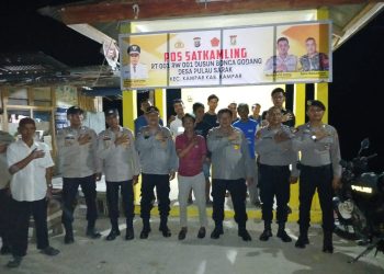 “Polsek Kampar Hadir di Tengah Masyarakat, Patroli Dialogis Humanis, Kapolsek: Polri Siap Layani 110, Keamanan Bersama’!”
