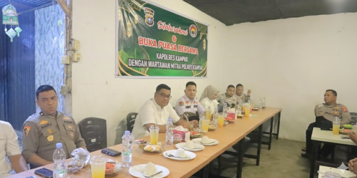 Berkah Ramadhan, Polres Kampar Santuni Panti Asuhan dan Jalin Keakraban dengan Jurnalis