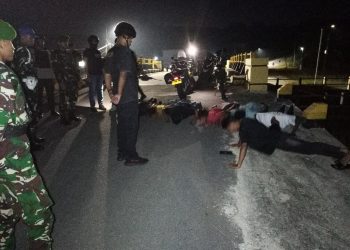 Tim Raga Res Kampar Bersama TNI Laksanakan Patroli Humanis Malam Hari, Jaga Kamtibmas Di Berbagai Titik Strategis Bangkinang