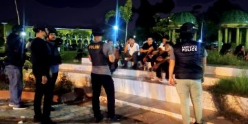 Tim Raga Res Kampar Patroli Malam Hari, Kasat Samapta Beri Himbauan Humanis Untuk Jaga Keamanan Bangkinang