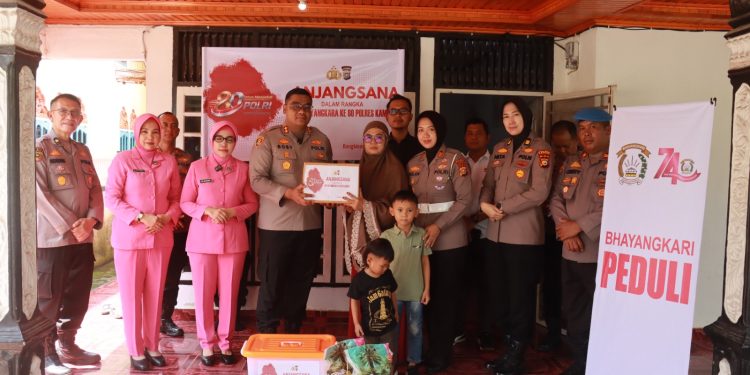 Polres Kampar Dan Bhayangkari Hadir Di Tengah Masyarakat – Giat Anjang Sana Meriahkan Hari Bhayangkara Ke-80″