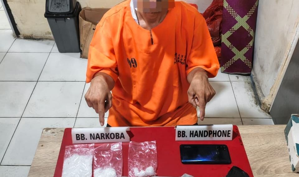 Sat Resnarkoba Polres Kampar Tangkap Kurir, Amankan 100,54 Gram Sabu di Desa Petapahan
