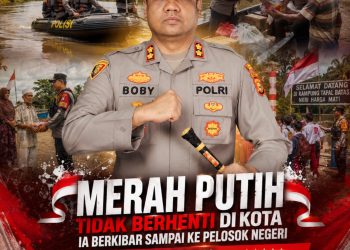 Semarakkan HUT Kemerdekaan ke-81, Polres Kampar Gelar Ekspedisi Merah Putih Presisi di Tanjung Belit Selatan