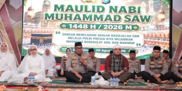 Di Tengah Kesibukan Karhutla, Polres Kampar Kokohkan Iman Lewat Peringatan Maulid Nabi