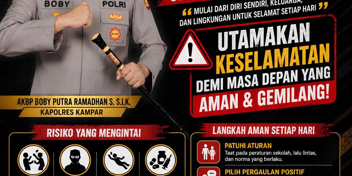 Jaga Keselamatan Generasi Penerus, Kapolres Kampar: Orang Tua Wajib Tingkatkan Pengawasan Saat Ada Aksi Penyampaian Aspirasi
