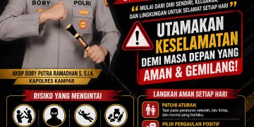 Jaga Keselamatan Generasi Penerus, Kapolres Kampar: Orang Tua Wajib Tingkatkan Pengawasan Saat Ada Aksi Penyampaian Aspirasi