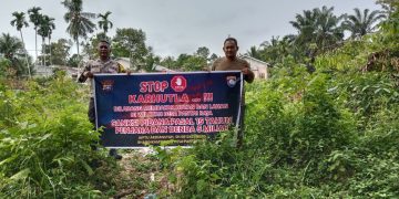 Sosialisasi Maklumat Kapolda Riau di Pantai Raja: Tegaskan Larangan Keras Karhutla dan Ancaman Hukuman Berat