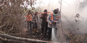 Kapolres Kampar Pimpin Langsung Operasi Pemadaman Karhutla di Rimbo Panjang: 70 Personel Gabungan Berhasil Padamkan Api di Lahan Gambut 1 Hektar