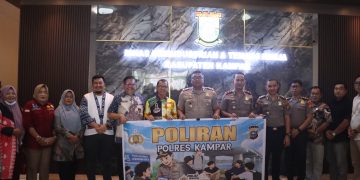 Kapolres Kampar Gelar Pertemuan Koordinasi Bersama Disperinaker Kab. Kampar Terkait Program Polisi Peduli Pengangguran (POLIRAN)
